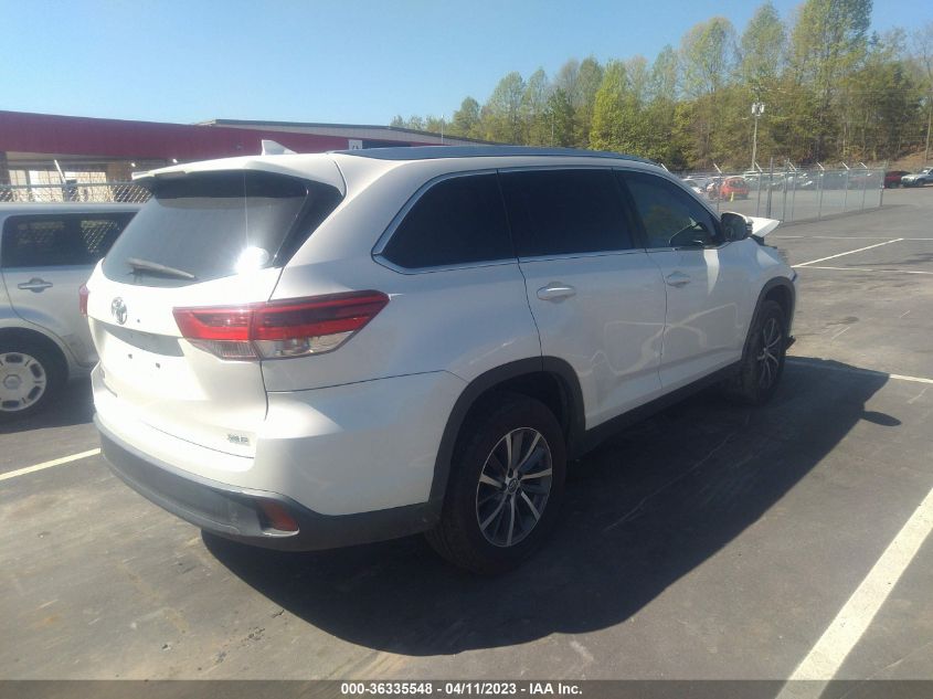 2019 TOYOTA HIGHLANDER SE/XLE - 5TDKZRFH1KS565146