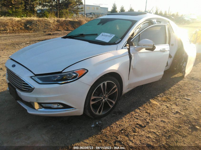 2017 FORD FUSION TITANIUM/PLATINUM - 3FA6P0K95HR139186