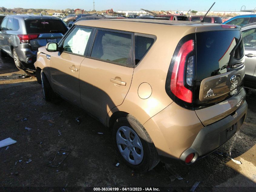2015 KIA SOUL BASE - KNDJN2A20F7219607