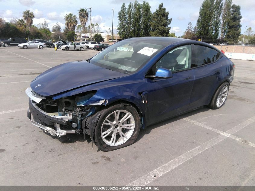 2021 TESLA MODEL Y LONG RANGE - 5YJYGDEE4MF222929