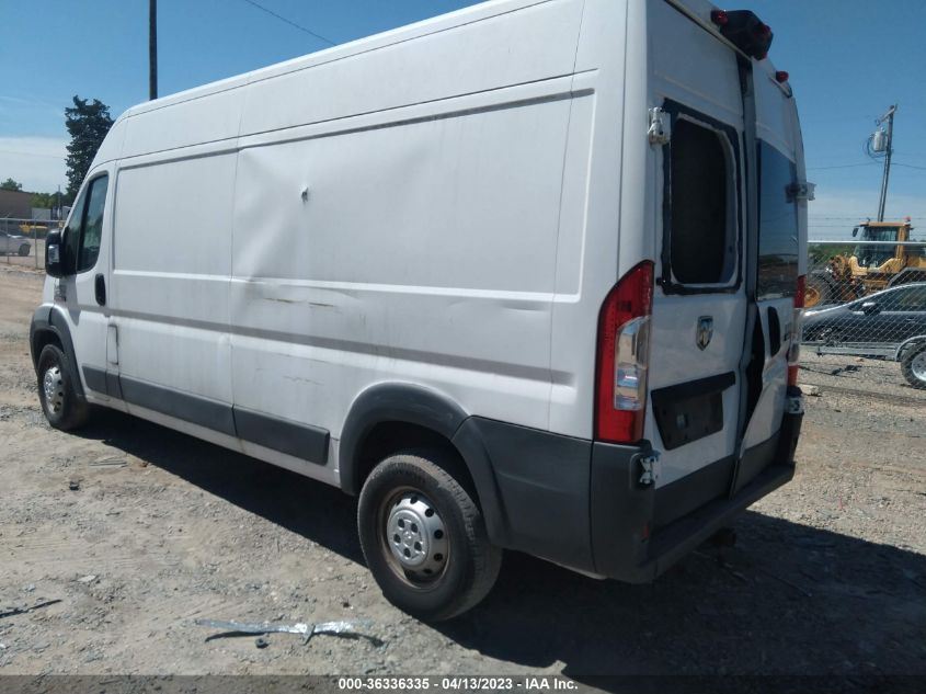 2018 RAM PROMASTER 2500 HIGH ROOF 159" WB 3C6TRVDGXJE116068