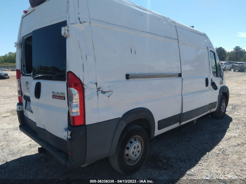 2018 RAM PROMASTER 2500 HIGH ROOF 159" WB 3C6TRVDGXJE116068
