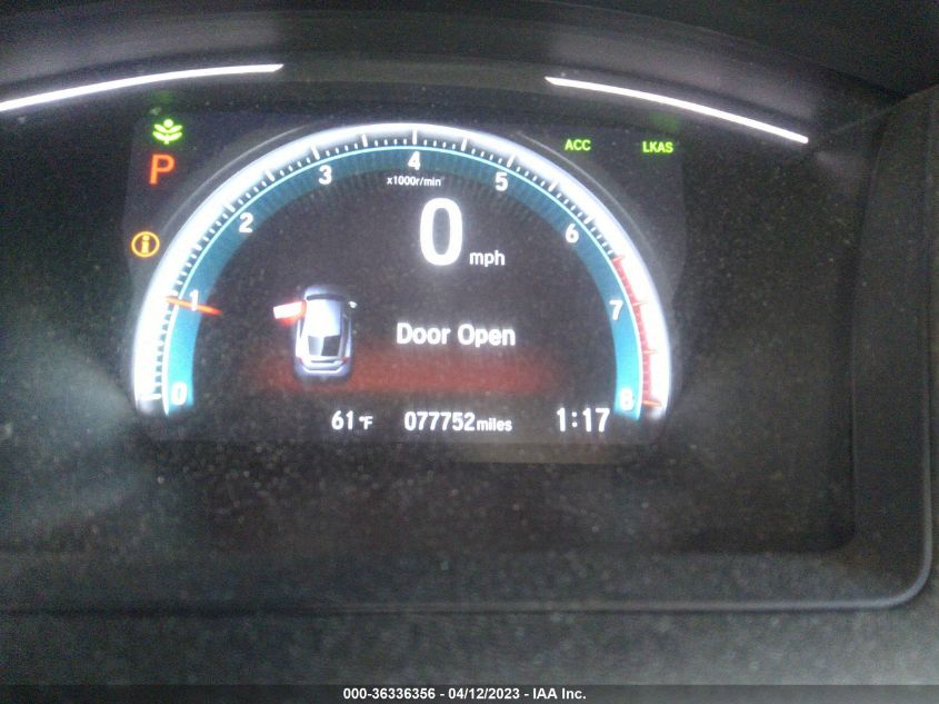 2019 HONDA CIVIC HATCHBACK EX - SHHFK7H67KU200558