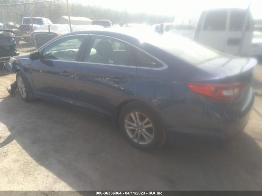 2017 HYUNDAI SONATA 2.4L - 5NPE24AFXHH588885