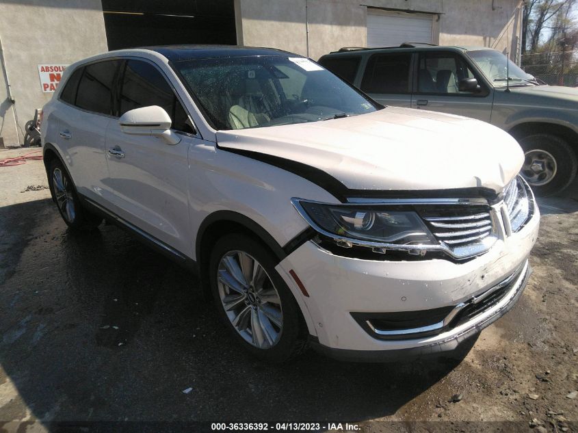 2016 LINCOLN MKX RESERVE - 2LMTJ8LP1GBL21667