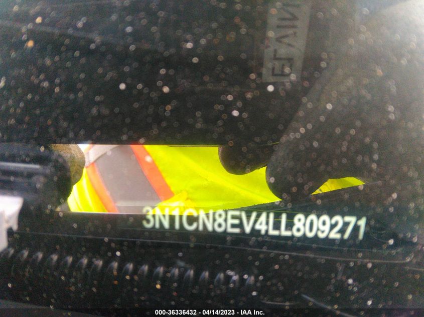 2020 NISSAN VERSA SV - 3N1CN8EV4LL809271