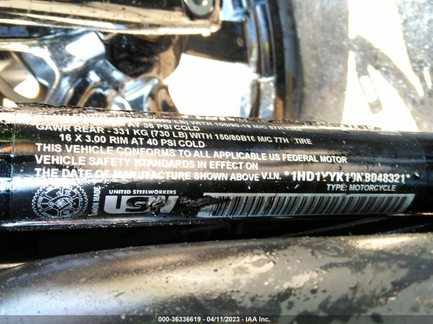 2022 HARLEY-DAVIDSON FXBBS - 1HD1YYK10NB048321