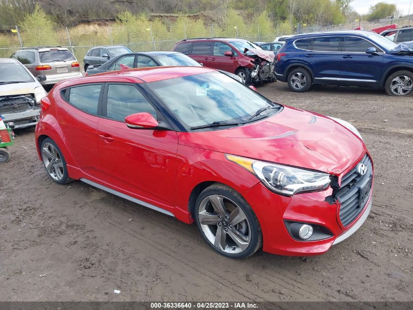 2015 HYUNDAI VELOSTER TURBO - KMHTC6AE6FU234318