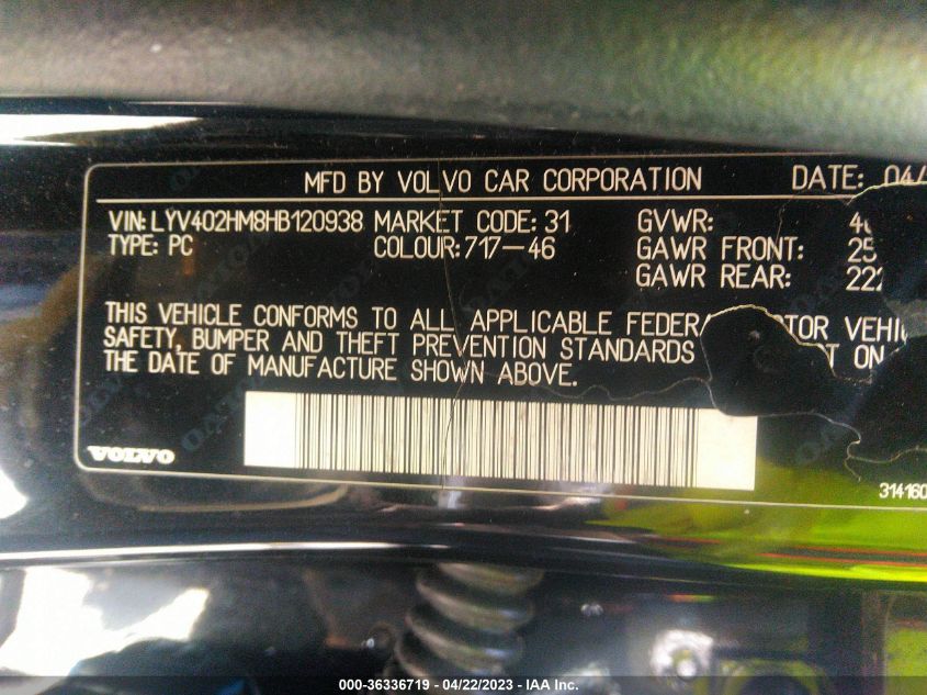 2017 VOLVO S60 INSCRIPTION PLATINUM - LYV402HM8HB120938