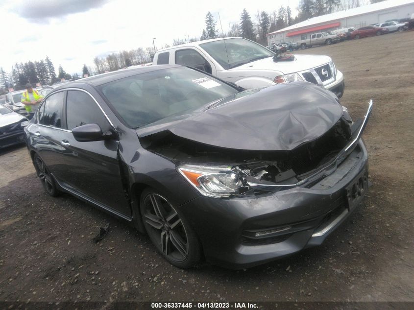2016 HONDA ACCORD SEDAN SPORT - 1HGCR2F57GA142952