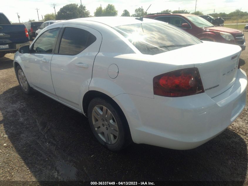 2013 DODGE AVENGER SE - 1C3CDZAB5DN725273
