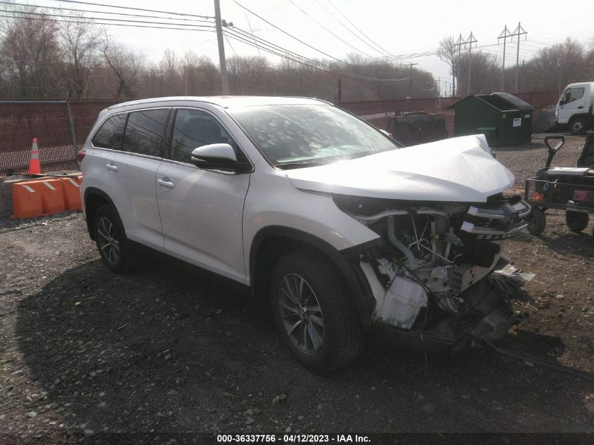 2019 TOYOTA HIGHLANDER SE/XLE - 5TDJZRFH2KS614169