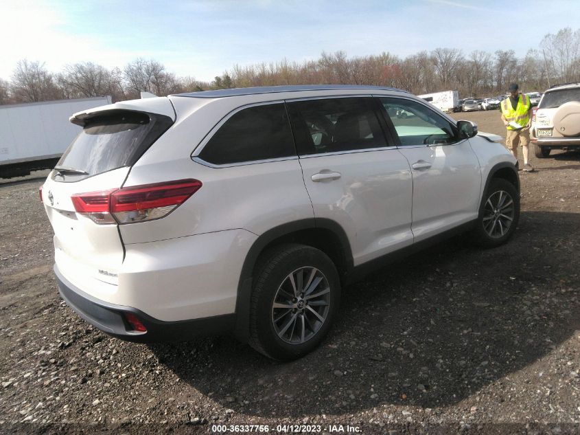 2019 TOYOTA HIGHLANDER SE/XLE - 5TDJZRFH2KS614169