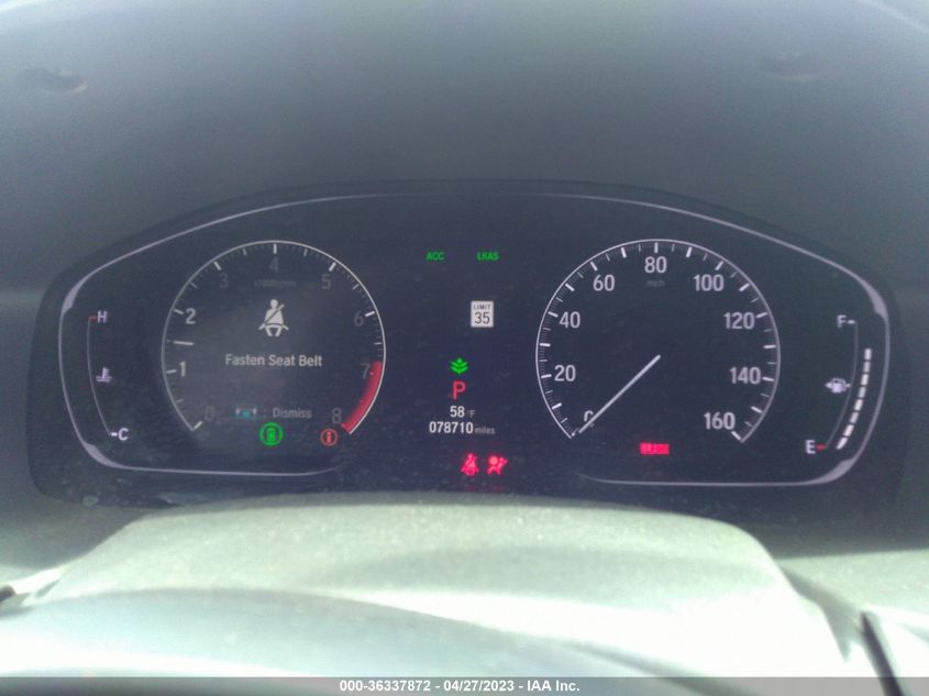 2018 HONDA ACCORD SEDAN EX-L 2.0T - 1HGCV2F50JA037205