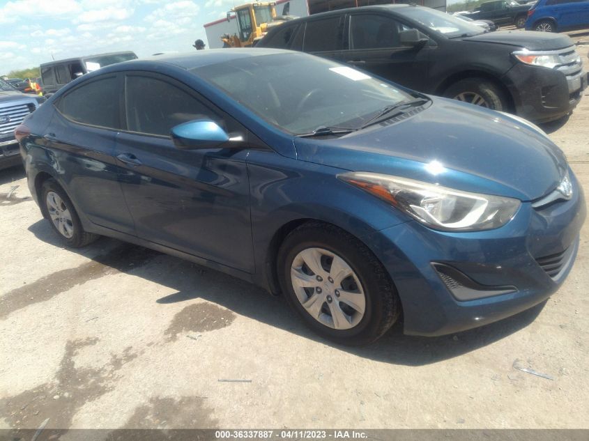 2016 HYUNDAI ELANTRA SE - KMHDH4AE9GU478525