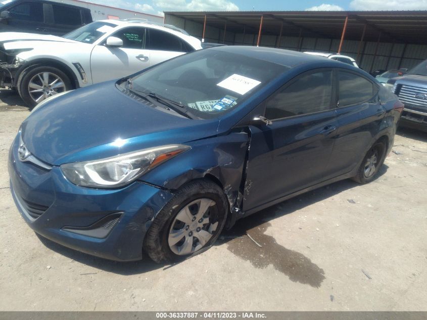 2016 HYUNDAI ELANTRA SE - KMHDH4AE9GU478525