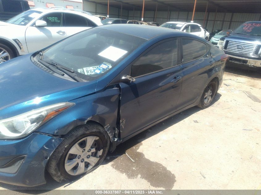 2016 HYUNDAI ELANTRA SE - KMHDH4AE9GU478525