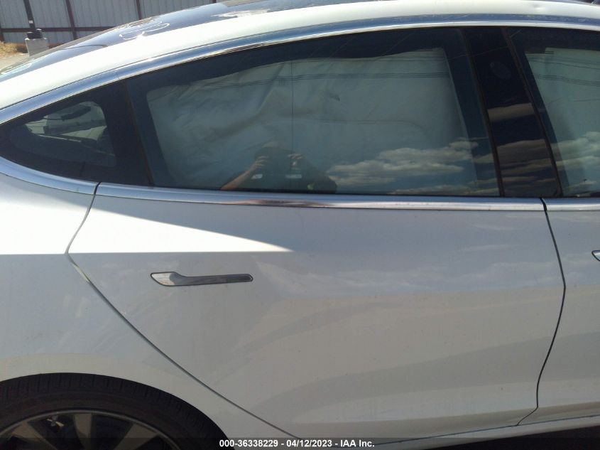 2018 TESLA MODEL 3 RANGE BATTERY - 5YJ3E1EA7JF008296