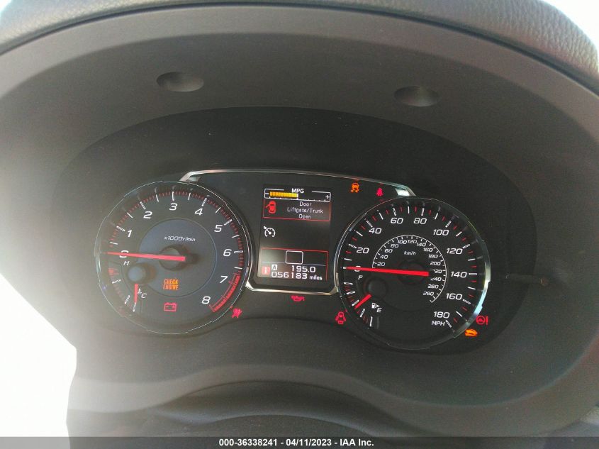 2018 SUBARU WRX LIMITED - JF1VA1H62J9807754