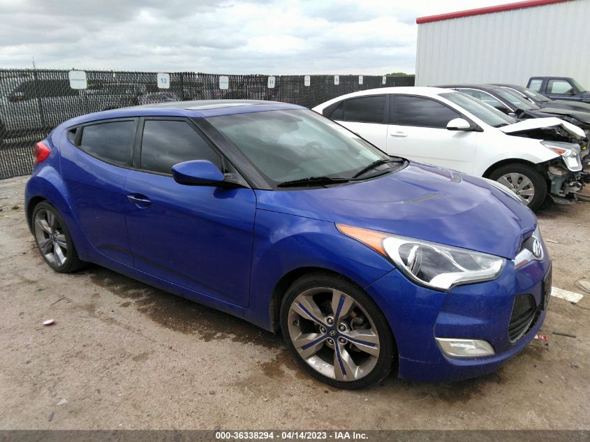 2013 HYUNDAI VELOSTER W/BLACK INT - KMHTC6AD6DU143327