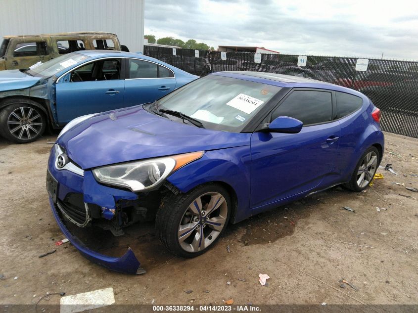 2013 HYUNDAI VELOSTER W/BLACK INT - KMHTC6AD6DU143327