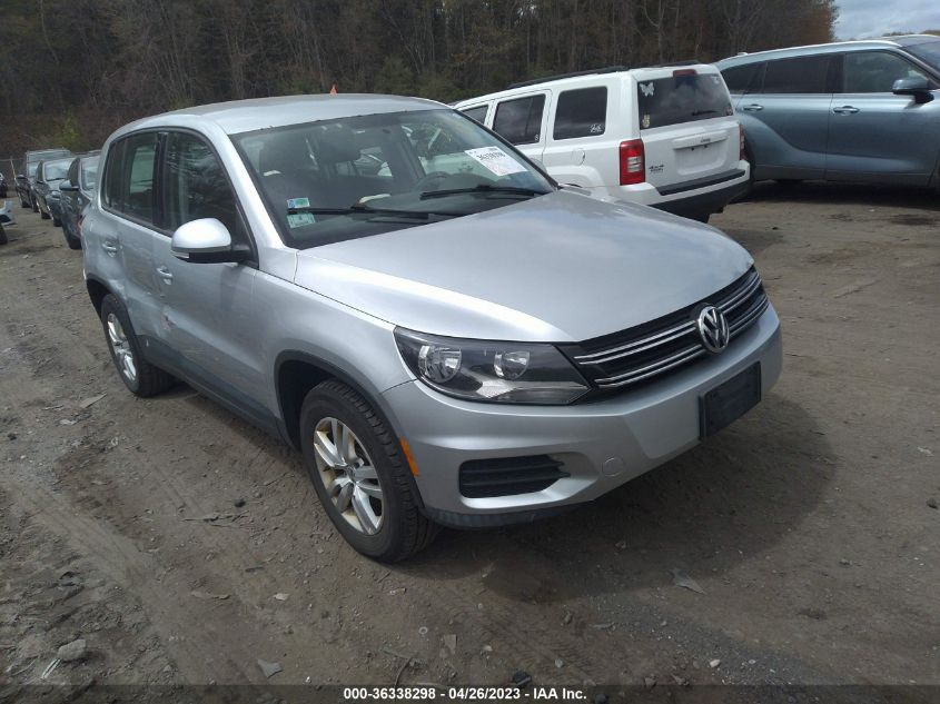 2013 VOLKSWAGEN TIGUAN S - WVGBV7AX6DW546721