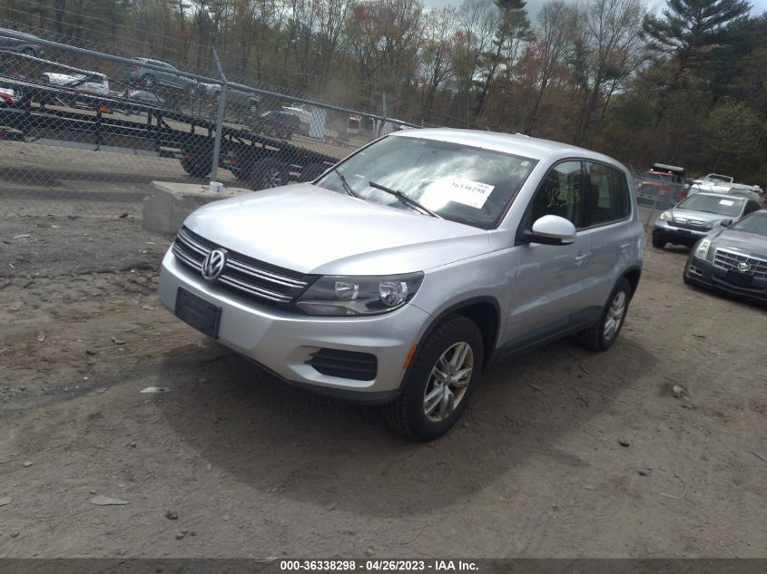 2013 VOLKSWAGEN TIGUAN S - WVGBV7AX6DW546721