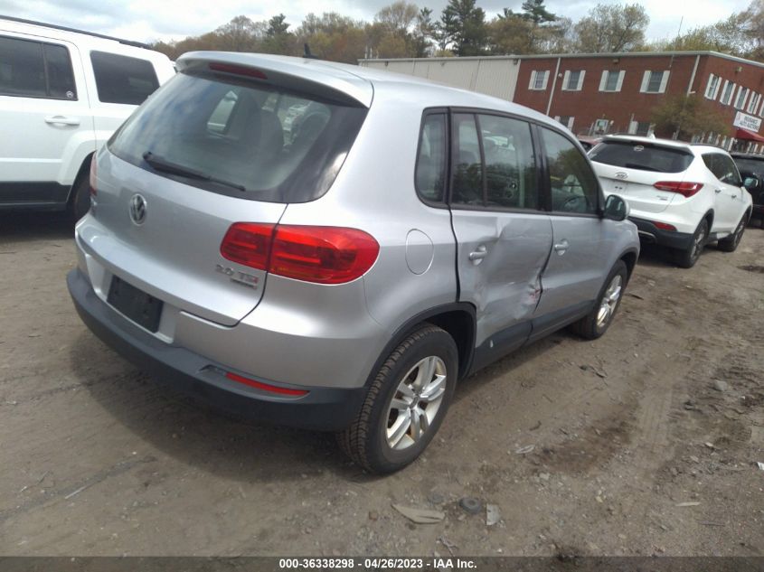 2013 VOLKSWAGEN TIGUAN S - WVGBV7AX6DW546721