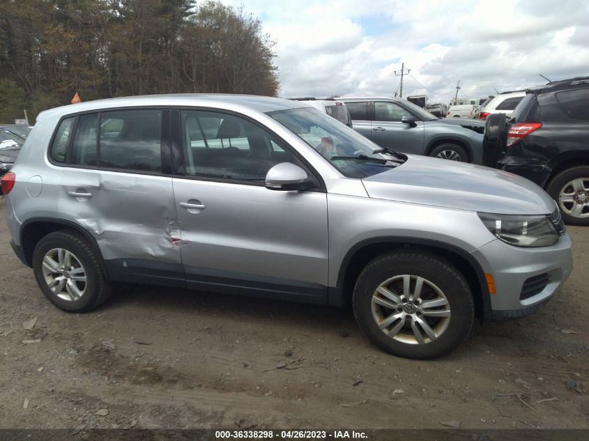 2013 VOLKSWAGEN TIGUAN S - WVGBV7AX6DW546721