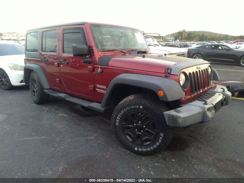 2013 JEEP WRANGLER UNLIMITED SPORT - 1C4BJWDG3DL579120