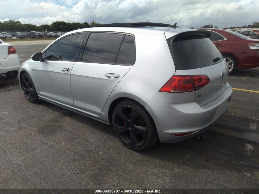 2016 VOLKSWAGEN GOLF GTI SE - 3VW5T7AU6GM037081