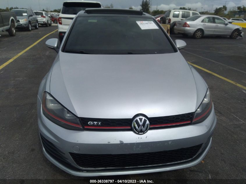 2016 VOLKSWAGEN GOLF GTI SE - 3VW5T7AU6GM037081