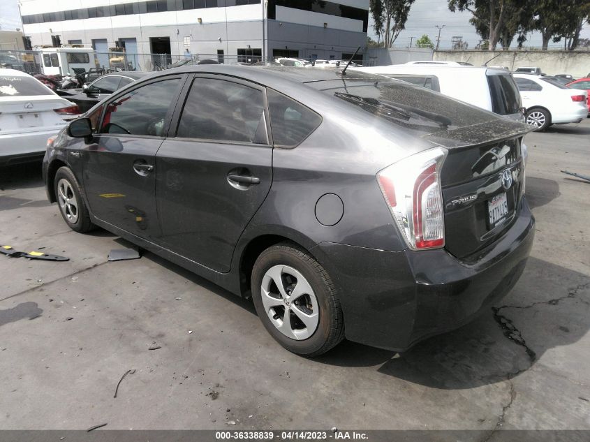 2013 TOYOTA PRIUS ONE/TWO/THREE/FOUR/FIVE - JTDKN3DU0D5621904