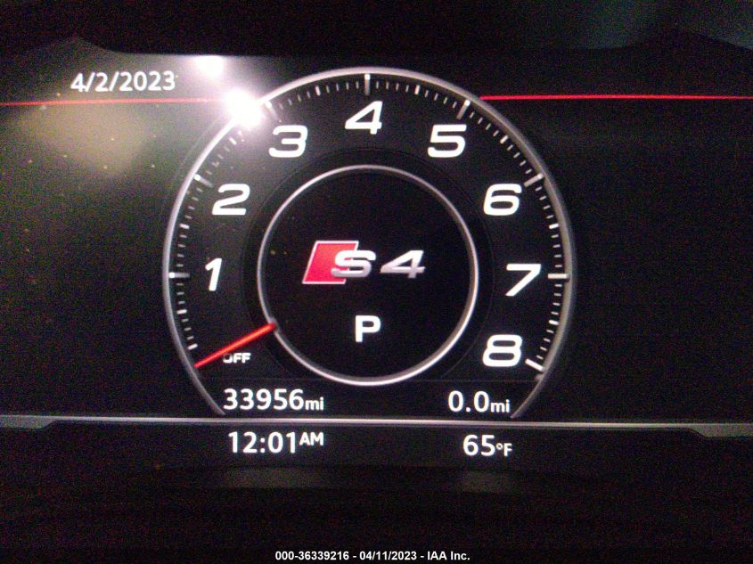 2018 AUDI S4 PREMIUM PLUS WAUB4AF46JA233208