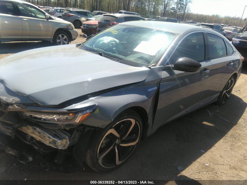 VIN 1HGCV3F22NA038731 2022 HONDA ACCORD HYBRID SPORT