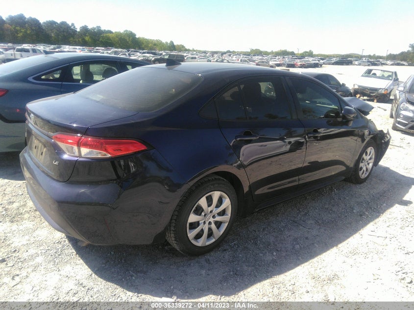 VIN JTDEPMAE5MJ167537 2021 TOYOTA COROLLA LE