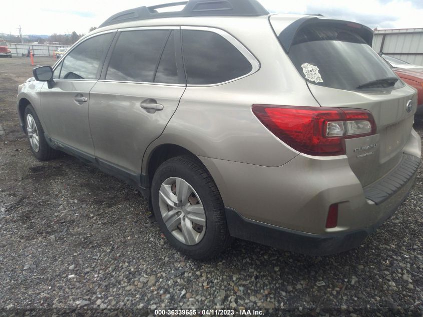 2015 SUBARU OUTBACK 2.5I - 4S4BSAACXF3298951