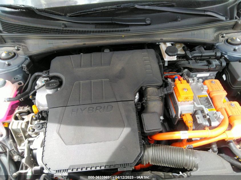 2022 HYUNDAI ELANTRA HYBRID BLUE KMHLM4AJ4NU013992