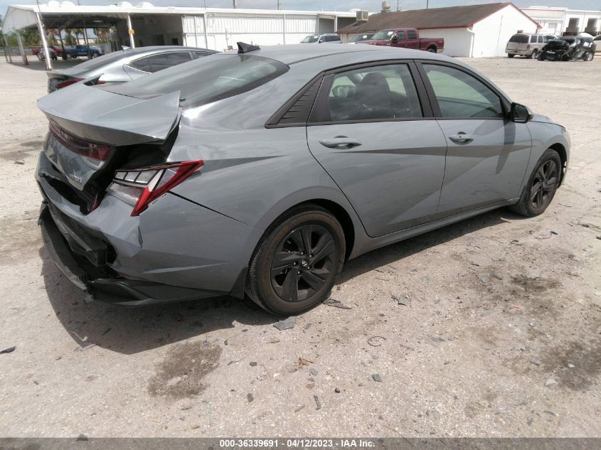 2022 HYUNDAI ELANTRA HYBRID BLUE KMHLM4AJ4NU013992