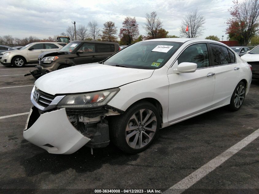 2014 HONDA ACCORD SEDAN SPORT - 1HGCR2F56EA250556