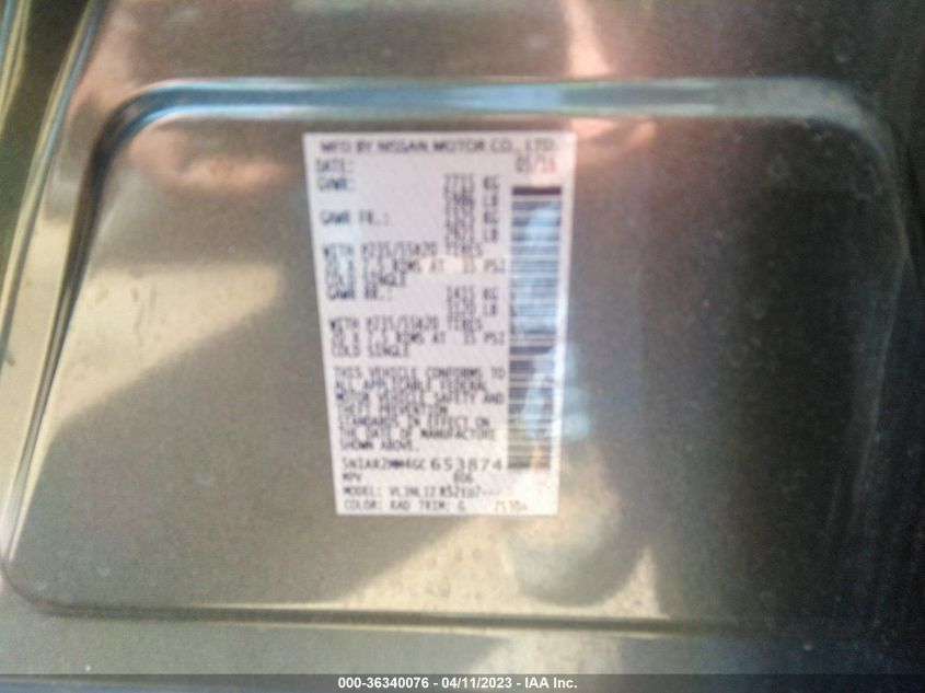 2016 NISSAN PATHFINDER PLATINUM - 5N1AR2MM4GC653874