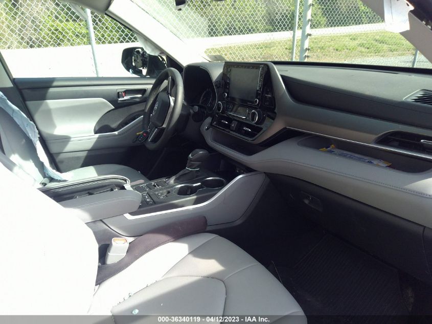 2022 TOYOTA HIGHLANDER XLE - 5TDHZRBH3NS587959