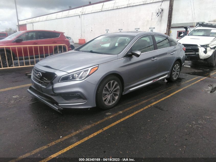 2016 HYUNDAI SONATA 2.4L SPORT - 5NPE34AF4GH362837