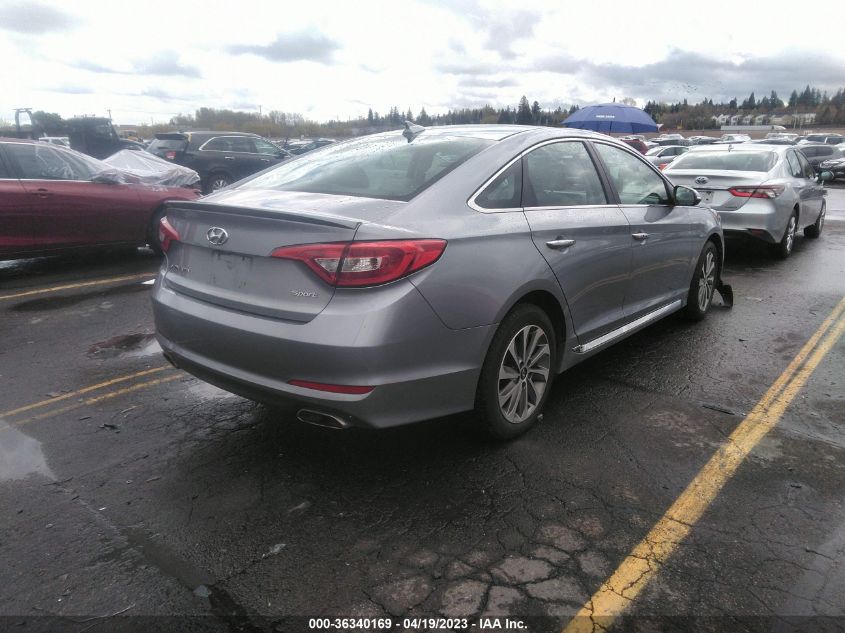 2016 HYUNDAI SONATA 2.4L SPORT - 5NPE34AF4GH362837