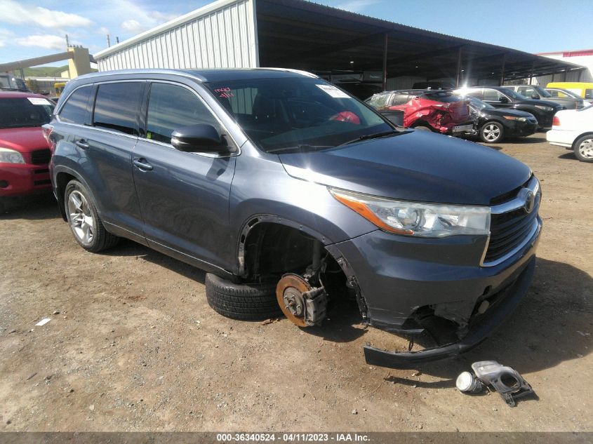 2015 TOYOTA HIGHLANDER LIMITED - 5TDDKRFH6FS200674