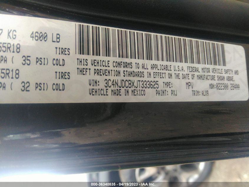 2018 JEEP COMPASS LIMITED - 3C4NJDCBXJT333625