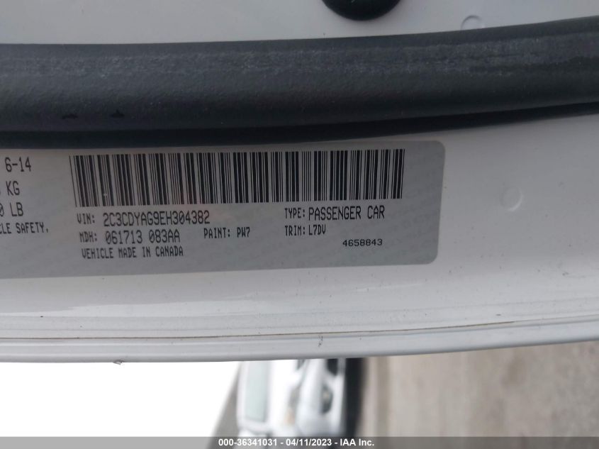2014 DODGE CHALLENGER SXT - 2C3CDYAG9EH304382