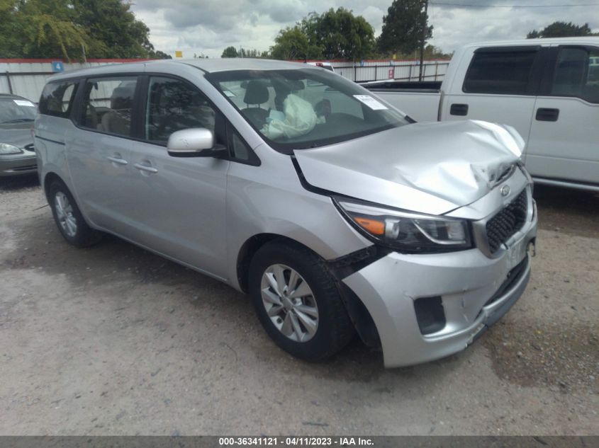 2017 KIA SEDONA L - KNDMA5C13H6258909