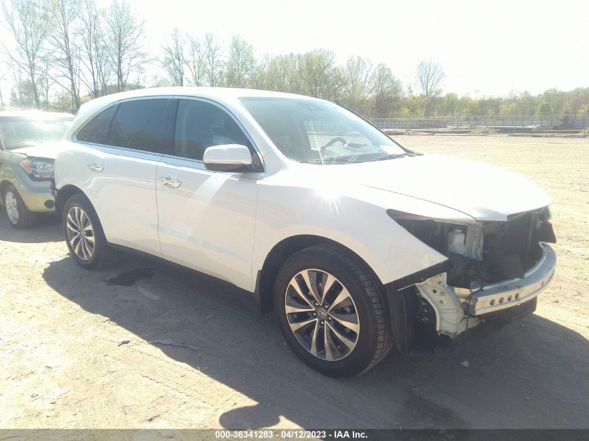 2016 ACURA MDX W/TECH/W/TECH - 5FRYD4H4XGB030512