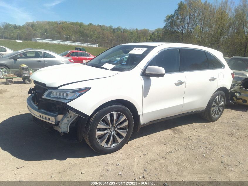 2016 ACURA MDX W/TECH/W/TECH - 5FRYD4H4XGB030512